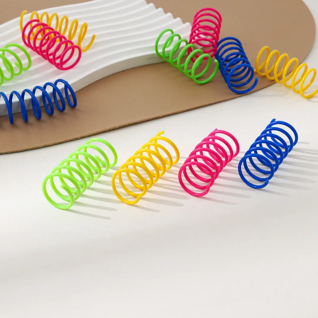 Cat Toys Colorful Spring Toy Set of 4, Cross-Border Hot-Selling Product, Direct Sales from the Manufacturer, Sufficient Stock, Cat Self-Entertainment and Boredom-Relief Toys — feature 4