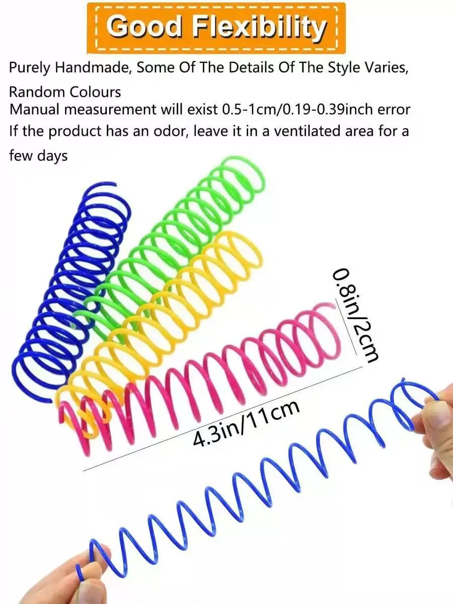 Cat Toys Colorful Spring Toy Set of 4, Cross-Border Hot-Selling Product, Direct Sales from the Manufacturer, Sufficient Stock, Cat Self-Entertainment and Boredom-Relief Toys — feature 8