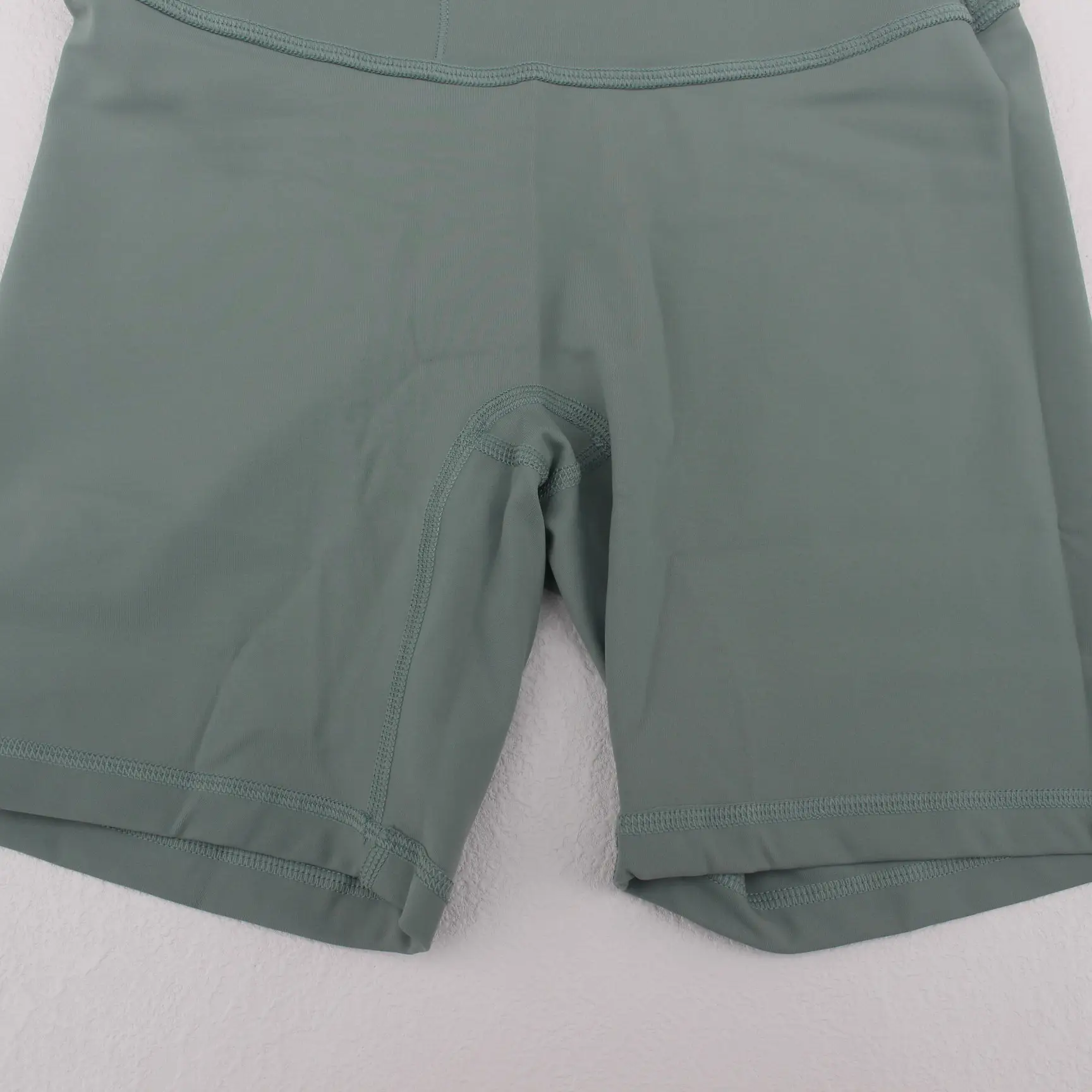 Women's Red High Waist Yoga Shorts Anti-Glare — feature 10