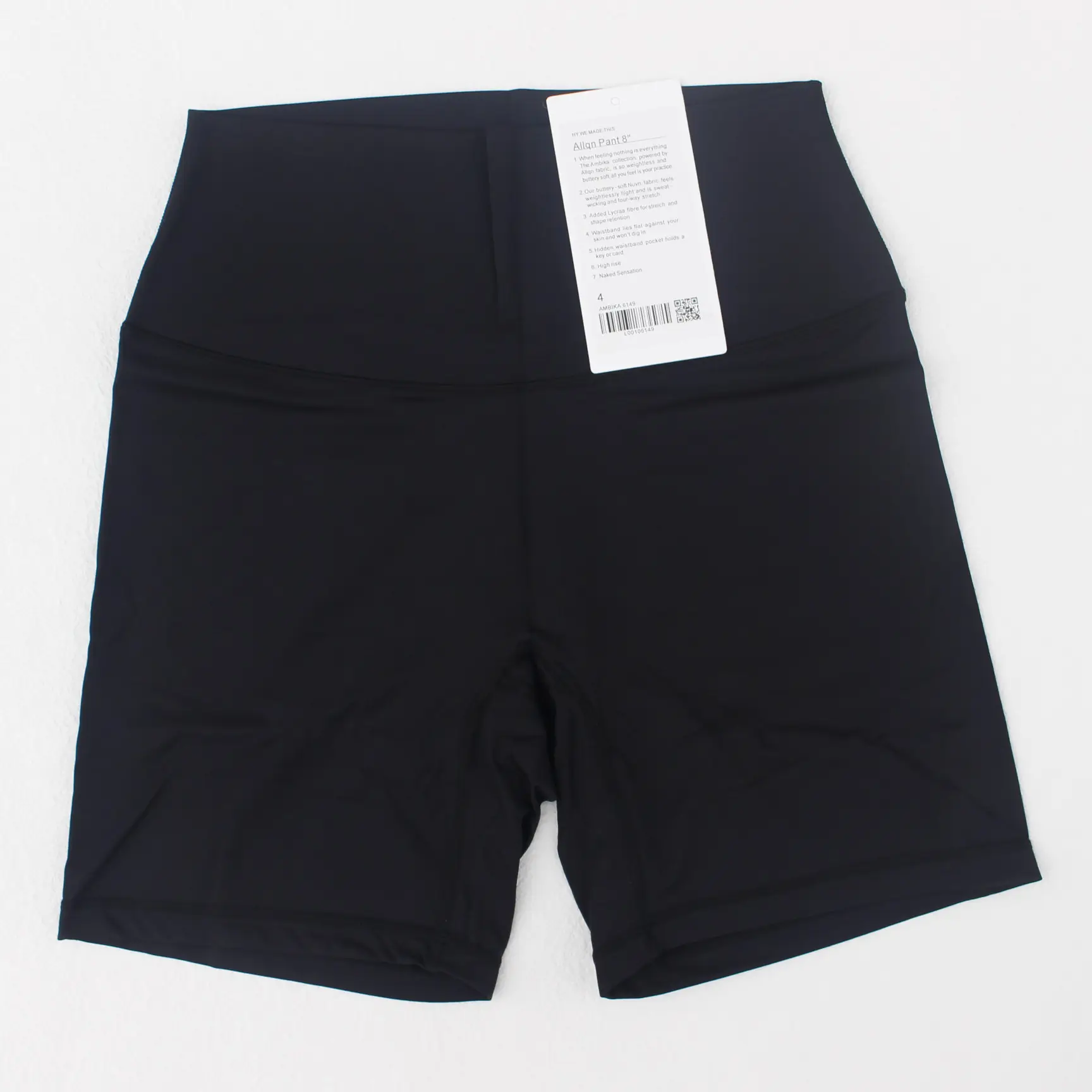 Women's Red High Waist Yoga Shorts Anti-Glare