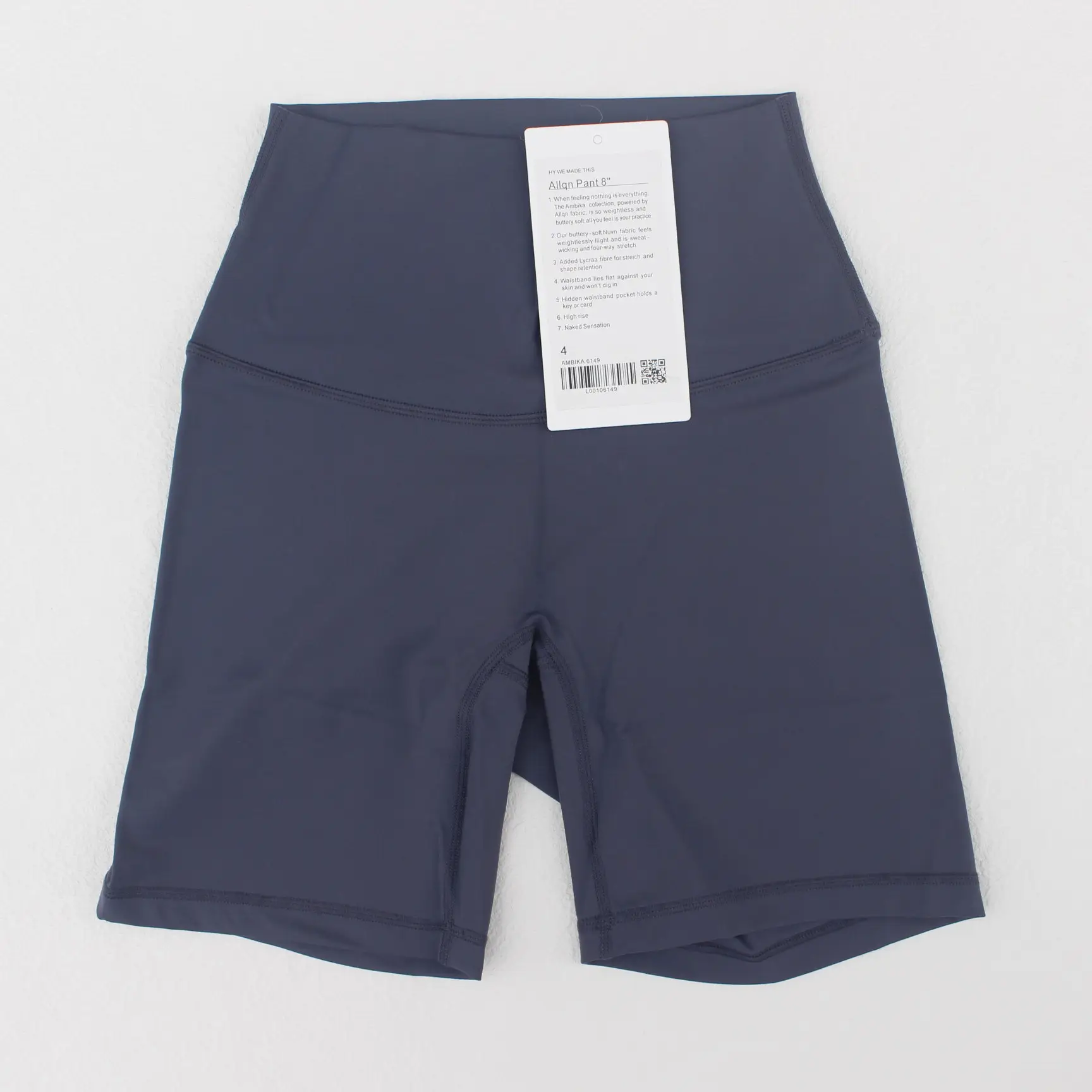 Women's Red High Waist Yoga Shorts Anti-Glare