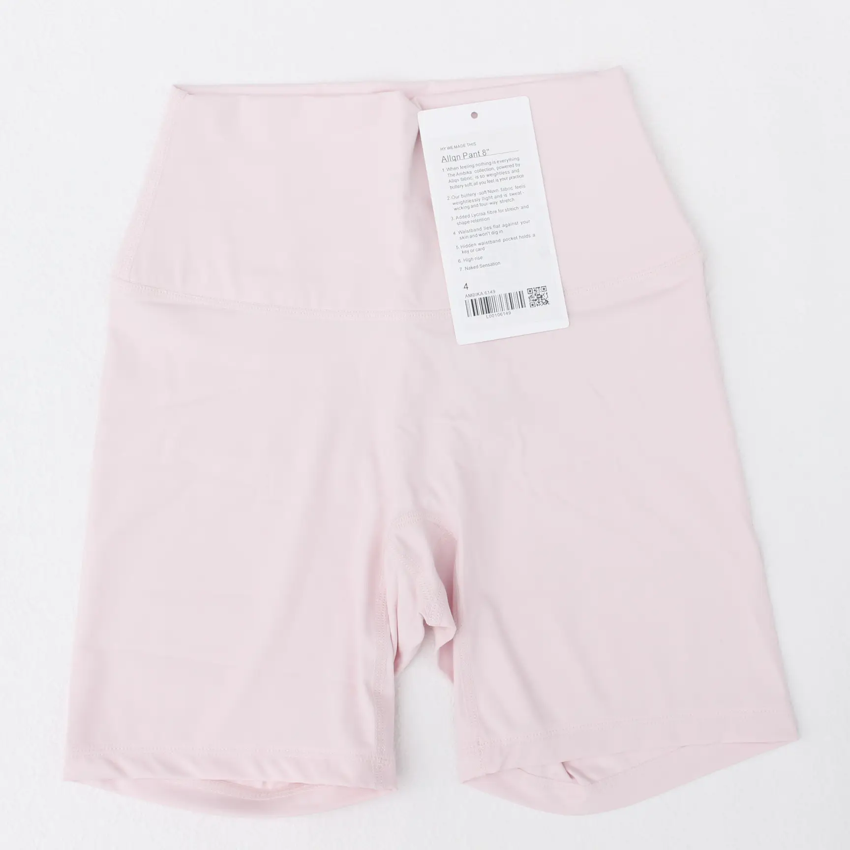 Women's Red High Waist Yoga Shorts Anti-Glare