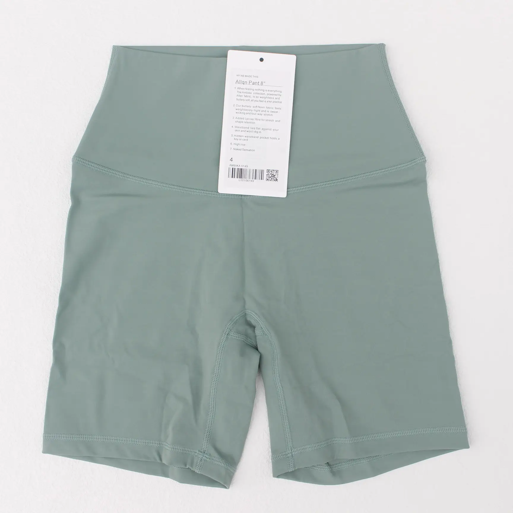 Women's Red High Waist Yoga Shorts Anti-Glare