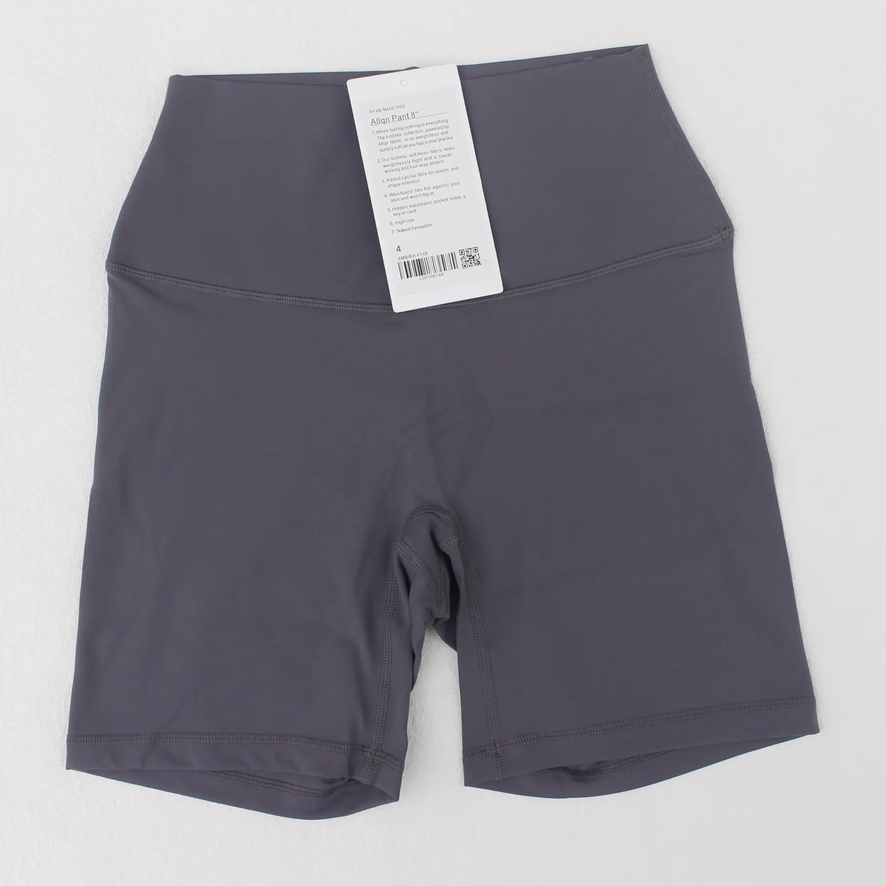 Women's Red High Waist Yoga Shorts Anti-Glare