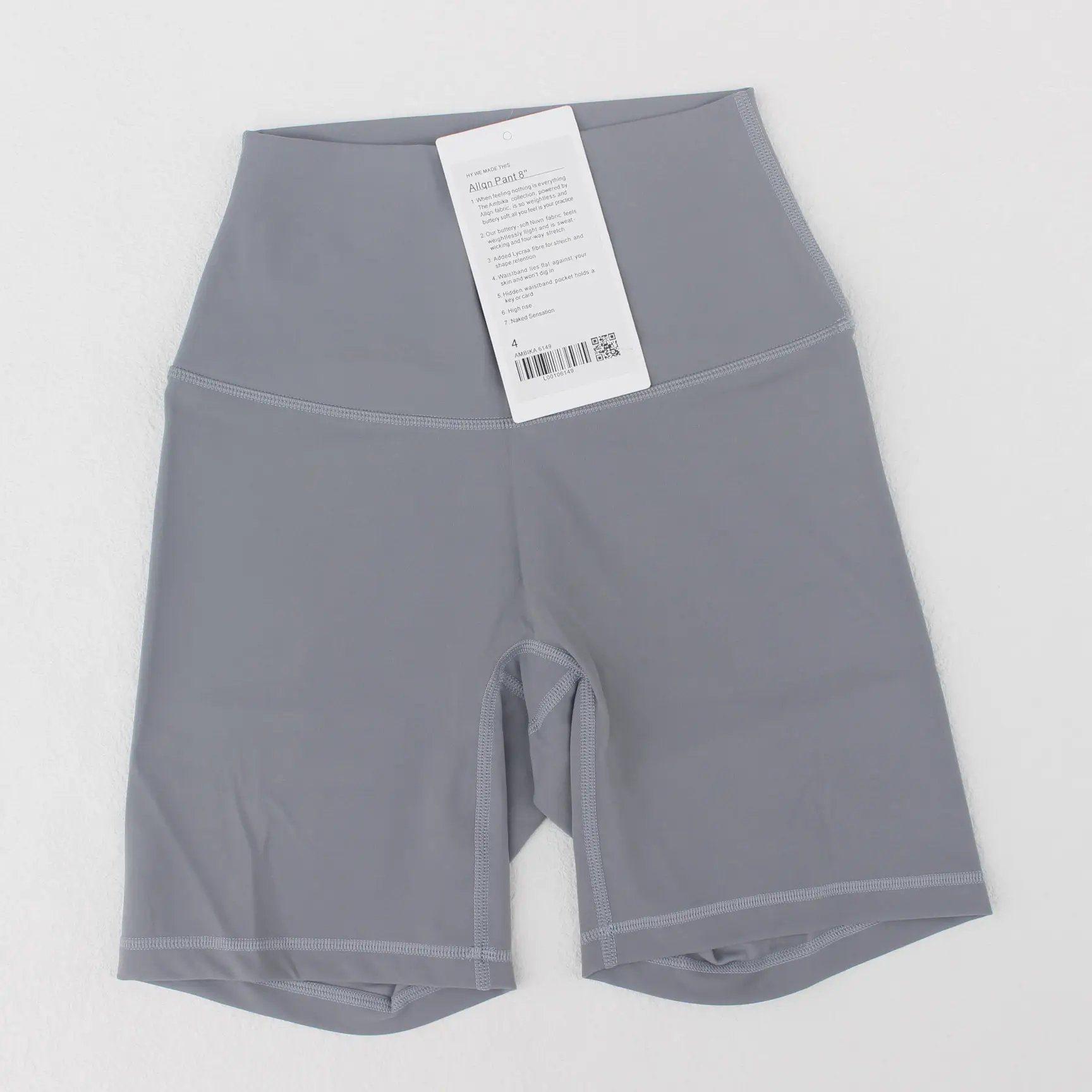 Women's Red High Waist Yoga Shorts Anti-Glare