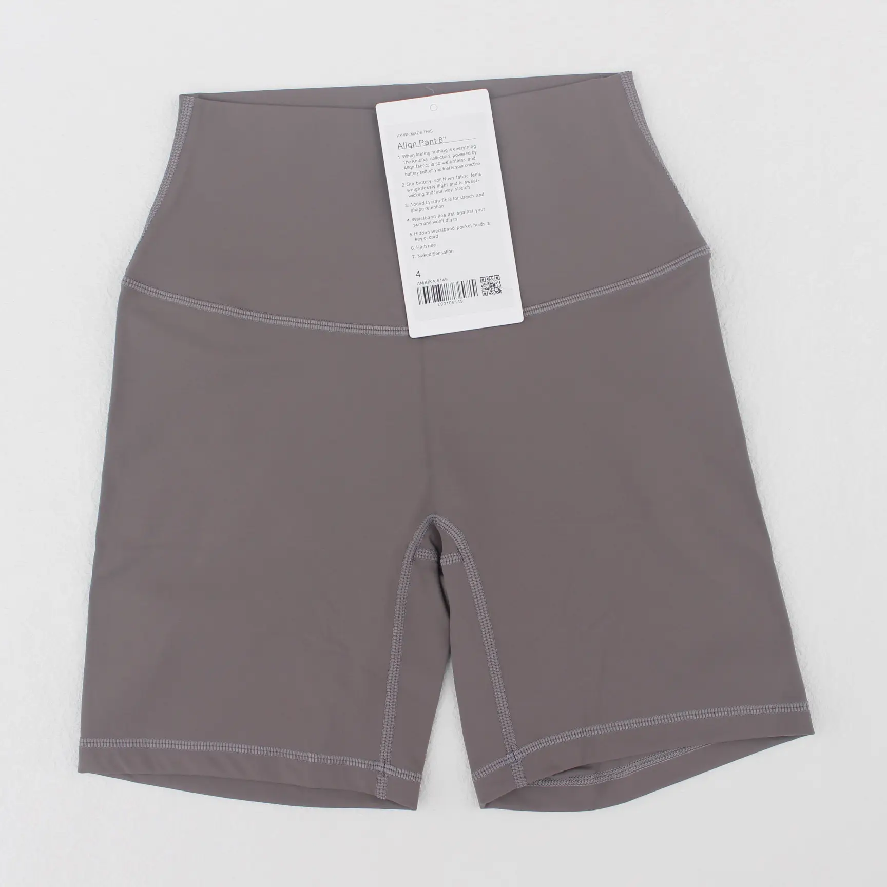 Women's Red High Waist Yoga Shorts Anti-Glare
