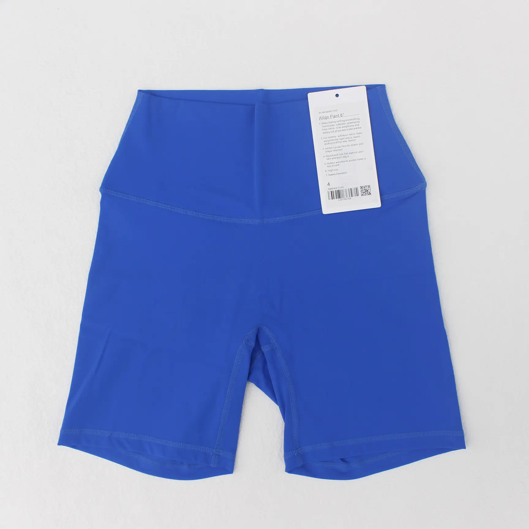 Women's Red High Waist Yoga Shorts Anti-Glare