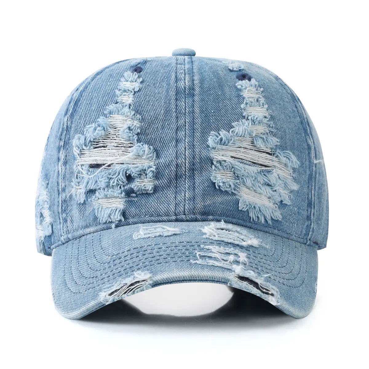 Spring & Summer Denim Peaked Caps Set - Image 2