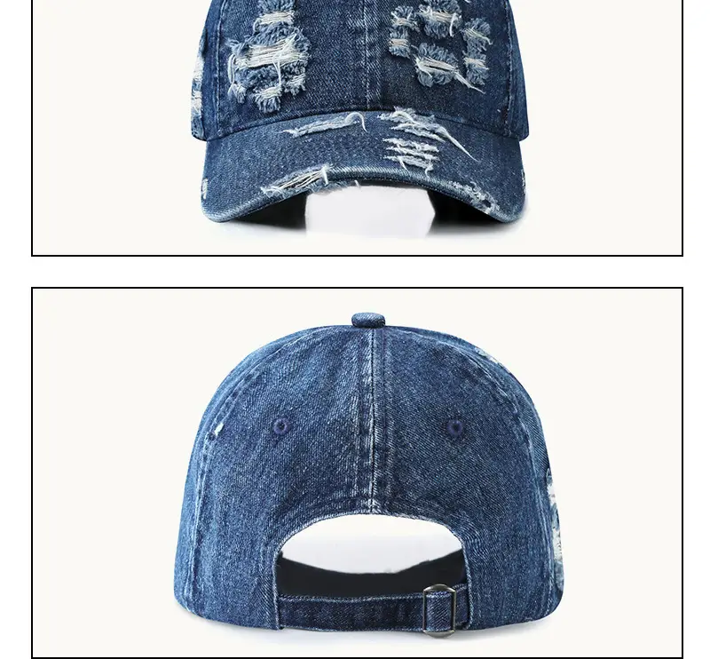 Spring & Summer Denim Peaked Caps Set — feature 7