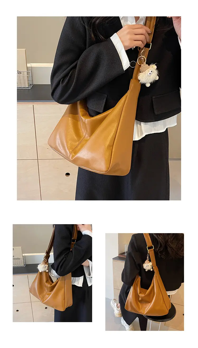 Women's Beige Crossbody Tote Bag Large Capacity Spring Summer — feature 18