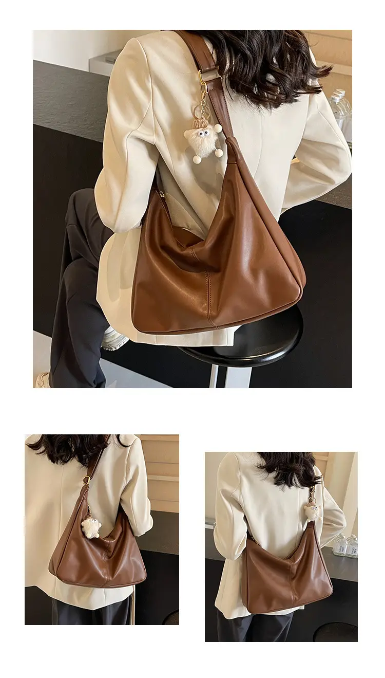 Women's Beige Crossbody Tote Bag Large Capacity Spring Summer — feature 19