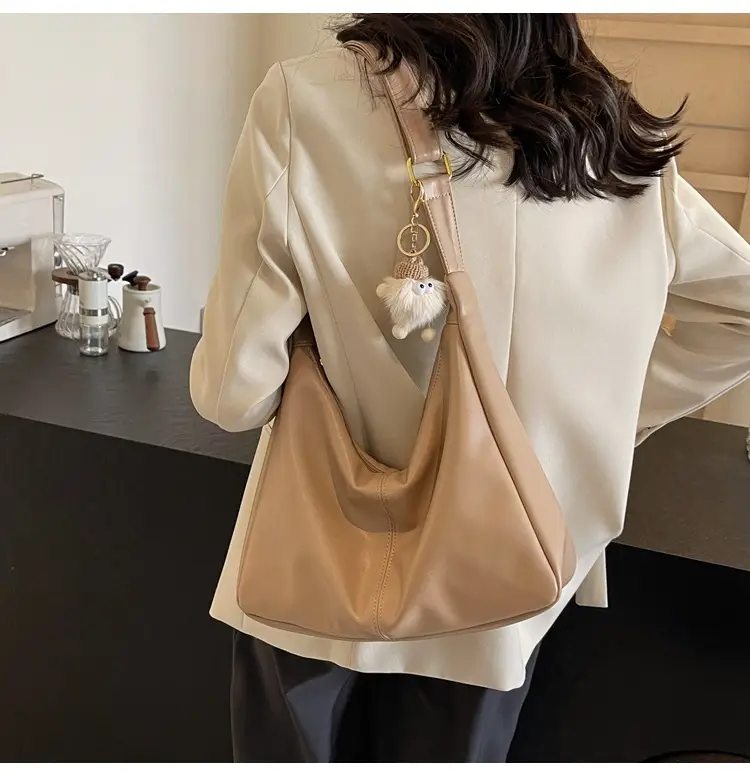 Women's Beige Crossbody Tote Bag Large Capacity Spring Summer — feature 20