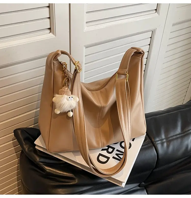 Women's Beige Crossbody Tote Bag Large Capacity Spring Summer — feature 33