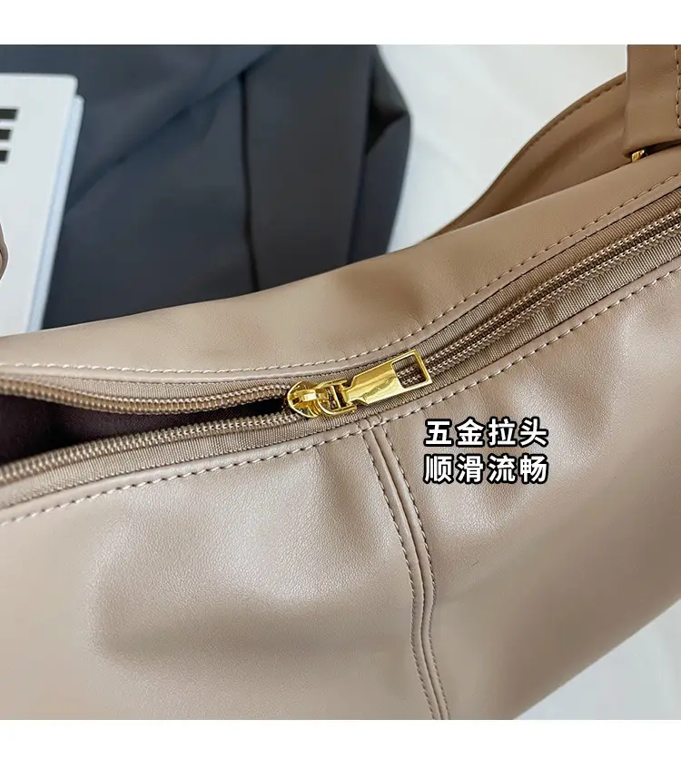 Women's Beige Crossbody Tote Bag Large Capacity Spring Summer — feature 6