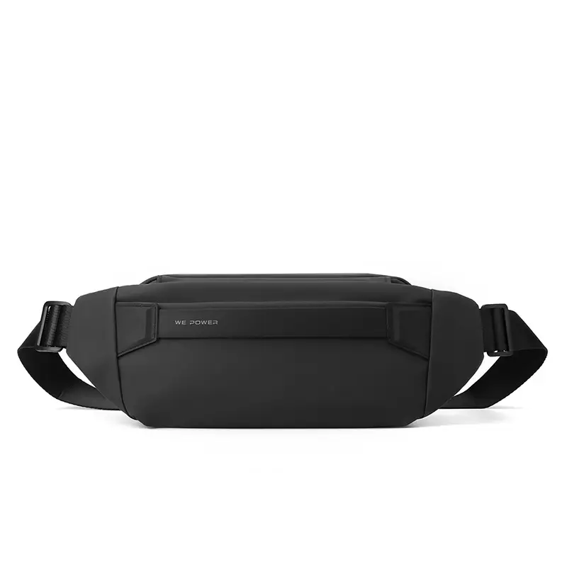 Men's Black Crossbody Messenger Bag Lightweight Casual - Image 9