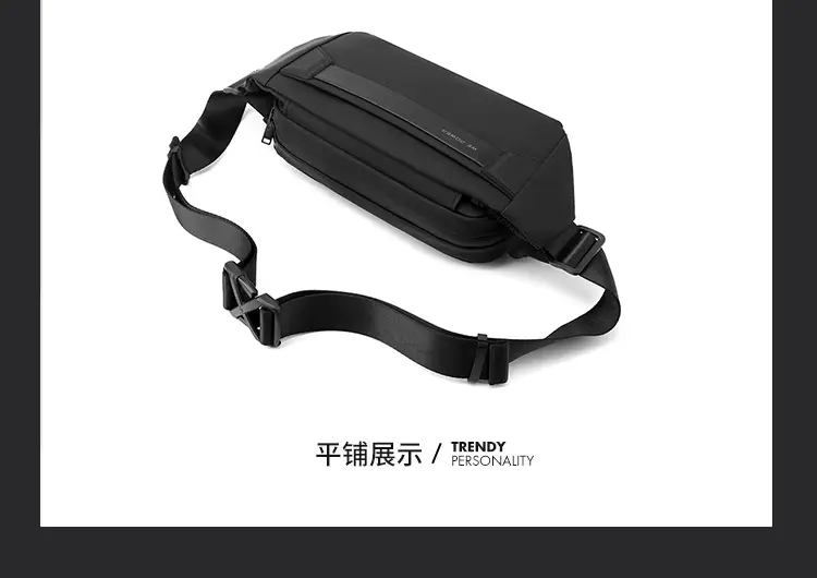 Men's Black Crossbody Messenger Bag Lightweight Casual — feature 23