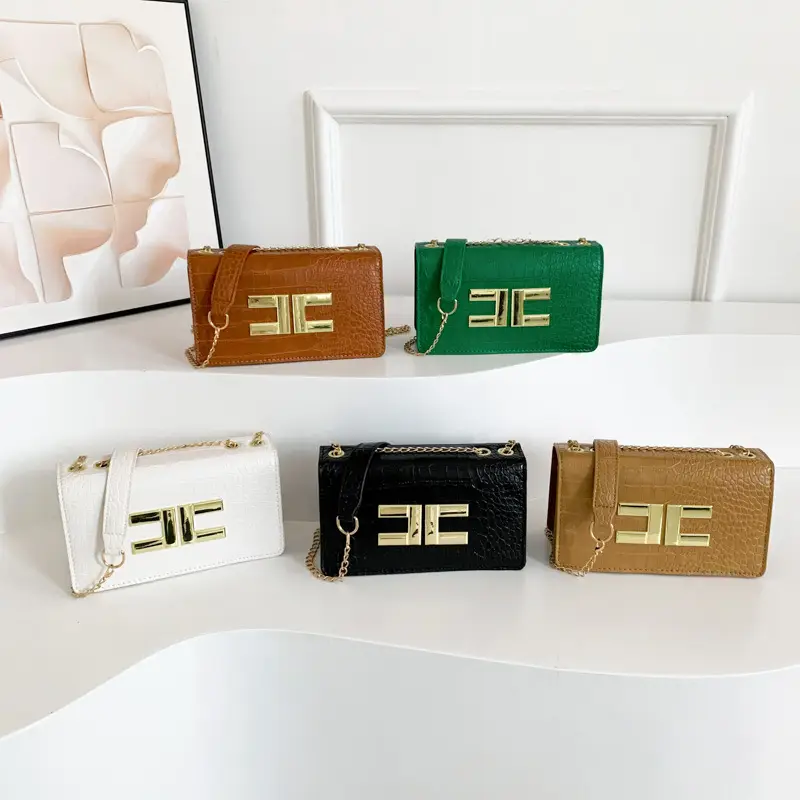 Crocodile Pattern Women's 2024 Spring Shoulder Bag - Image 7