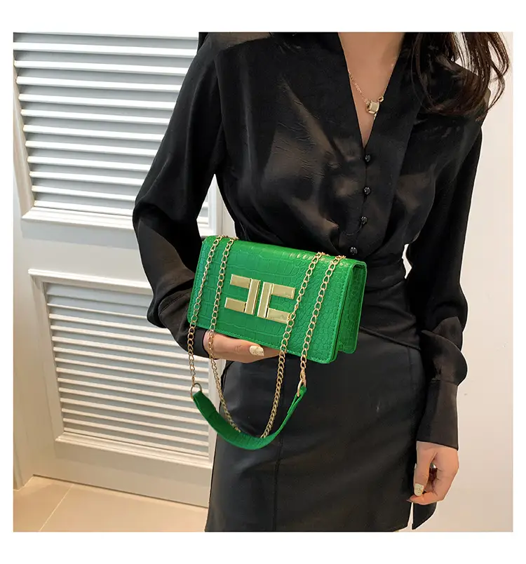 Crocodile Pattern Women's 2024 Spring Shoulder Bag — feature 31