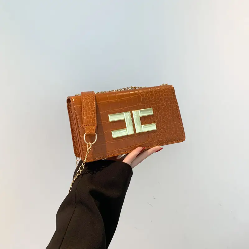 Crocodile Pattern Women's 2024 Spring Shoulder Bag - Image 2