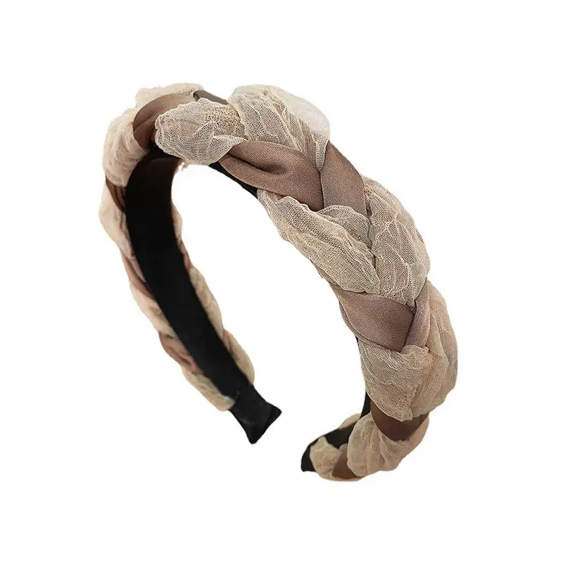 Black Flocking Hair Band for Women - Image 7