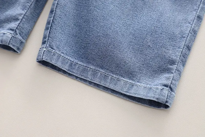 2024 Summer Boys Girls Denim Overalls T-Shirt Set — feature 16