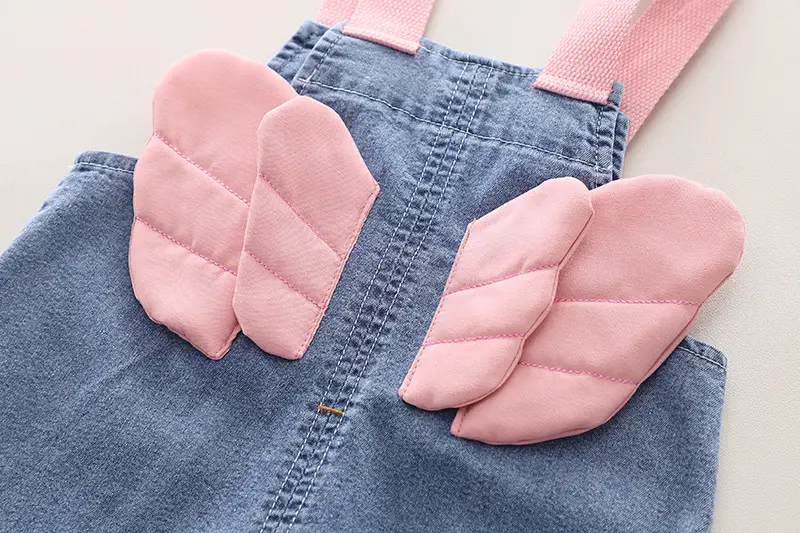 2024 Summer Boys Girls Denim Overalls T-Shirt Set — feature 18