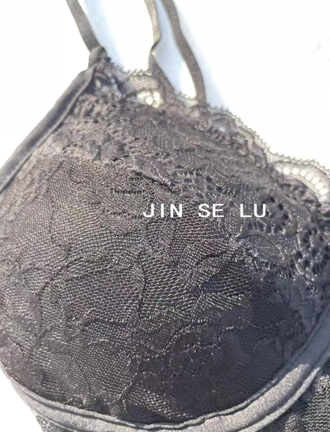 Black Lace Back Strap Women's Inner Top — feature 15