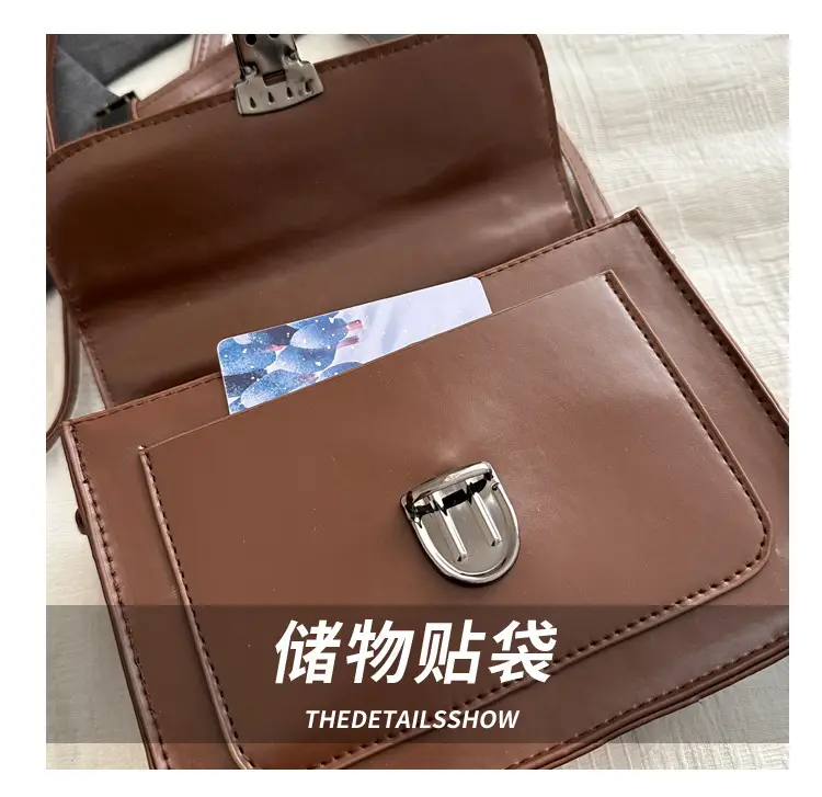 Vintage Brown Square Handbag for Women 2024 — feature 6