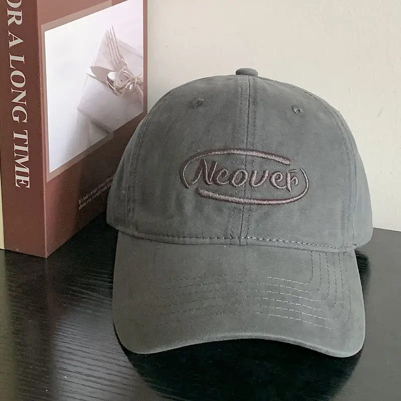 Women's Brown New Japanese Style Baseball Cap with "Neower" Logo