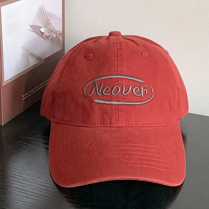 Women's Brown New Japanese Style Baseball Cap with "Neower" Logo