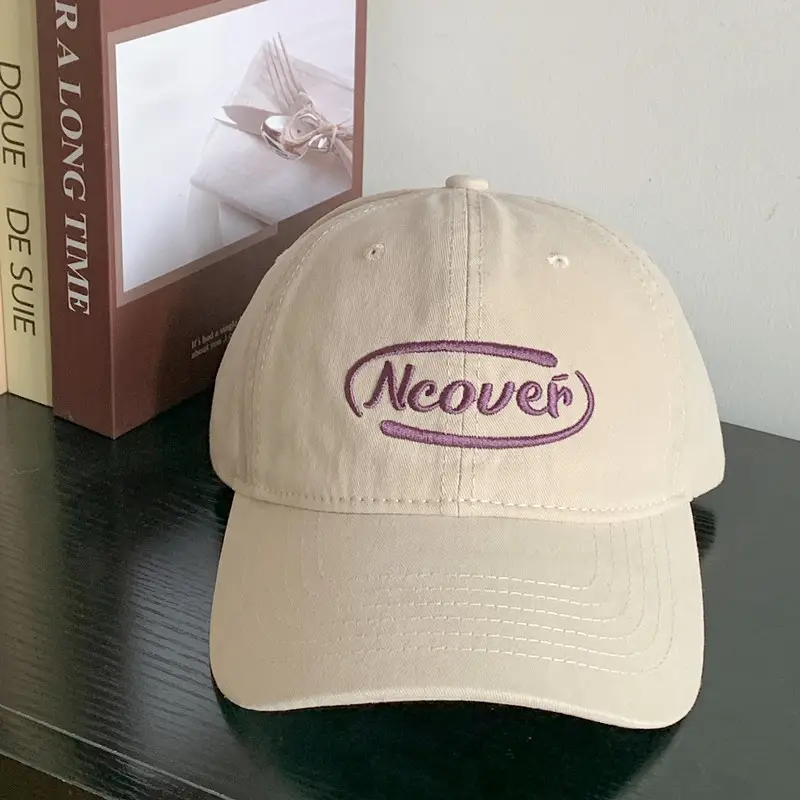 Women's Brown New Japanese Style Baseball Cap with "Neower" Logo