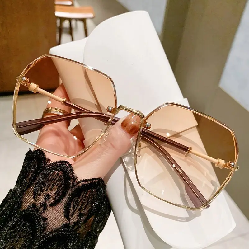 Women UV400 Large Frame Sunglasses Summer - Image 9