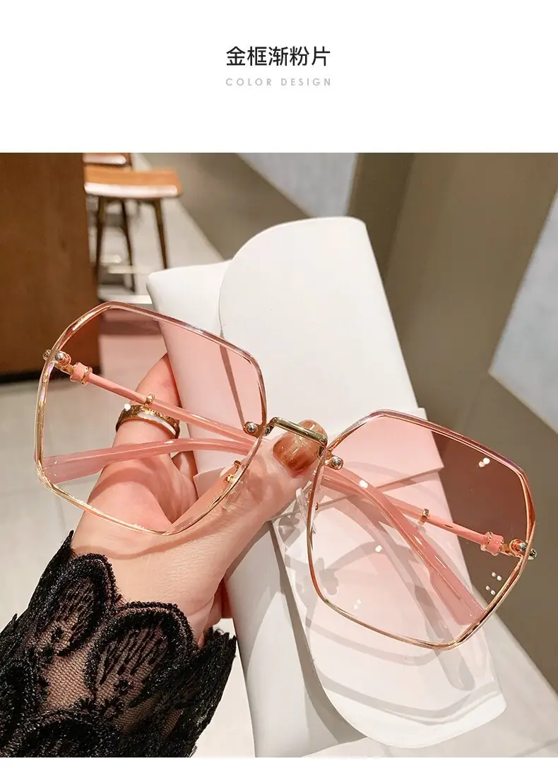Women UV400 Large Frame Sunglasses Summer β feature 9