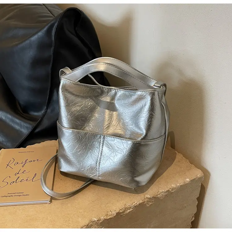 Women's Large Capacity Crossbody Tote Bag Beige 2026 — feature 26