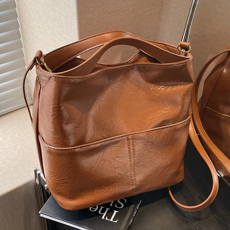 Women's Large Capacity Crossbody Tote Bag Beige 2026