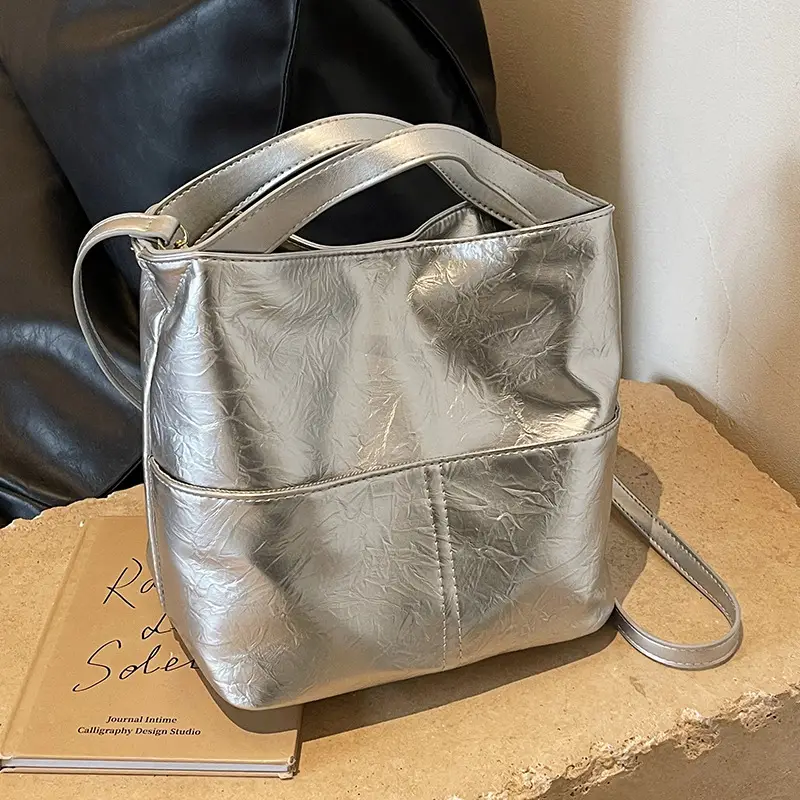 Women's Large Capacity Crossbody Tote Bag Beige 2026
