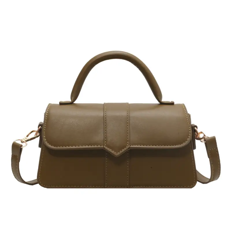 Women Retro Shoulder Messenger Bag Olive Green 2023 - Image 8