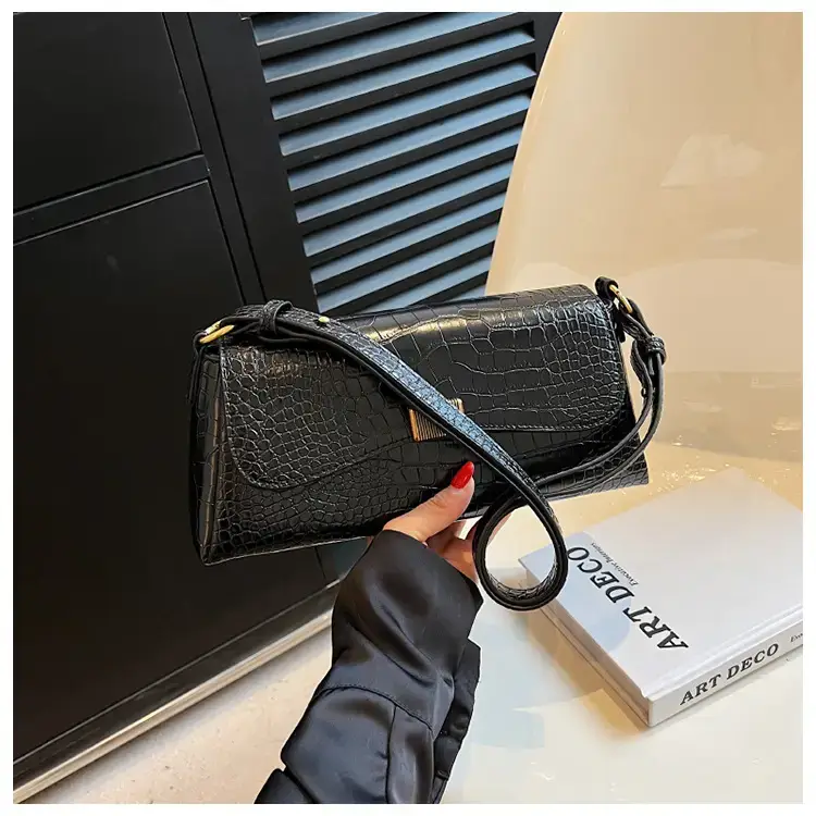 Brown Croc Leather Shoulder Bag for Women 2024 — feature 32