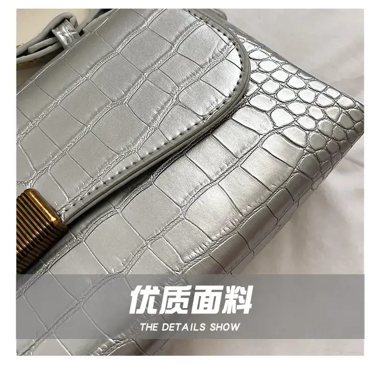 Brown Croc Leather Shoulder Bag for Women 2024 — feature 8