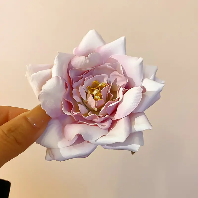 Rose Flower Hair Clip for Women, Brown, All-match - Image 10