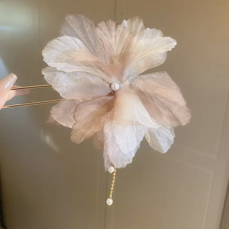 Rose Flower Hair Clip for Women, Brown, All-match - Image 15