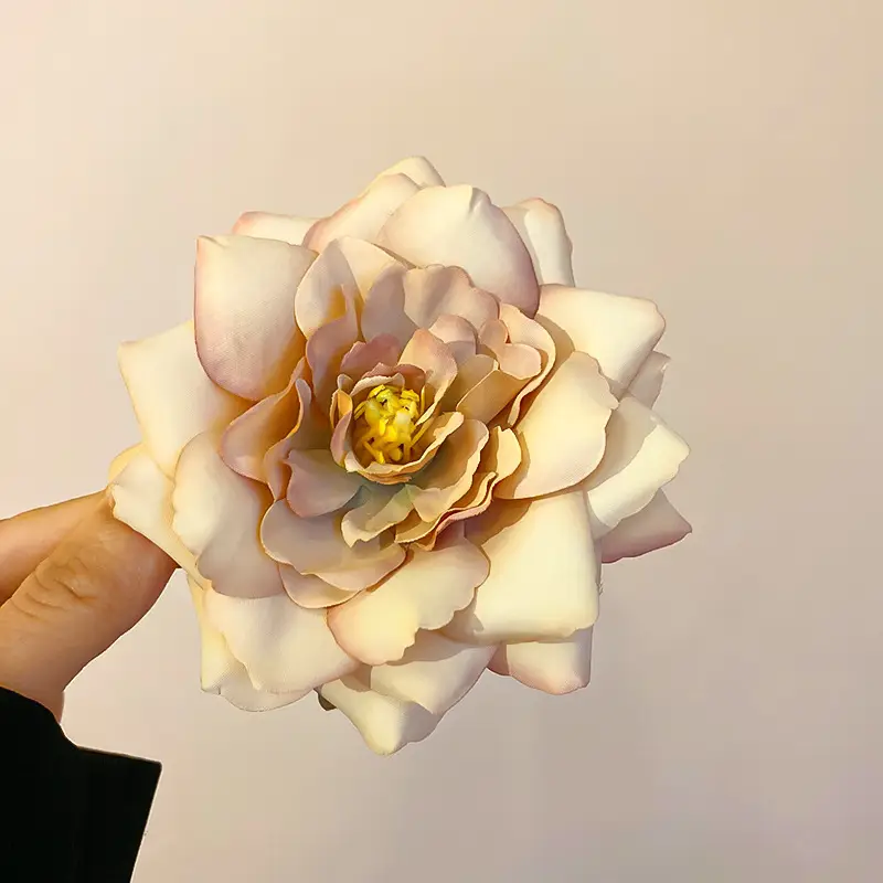 Rose Flower Hair Clip for Women, Brown, All-match - Image 7