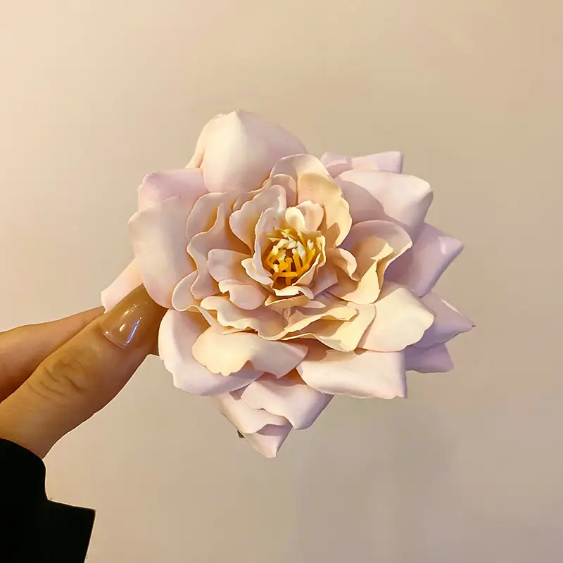 Rose Flower Hair Clip for Women, Brown, All-match - Image 9