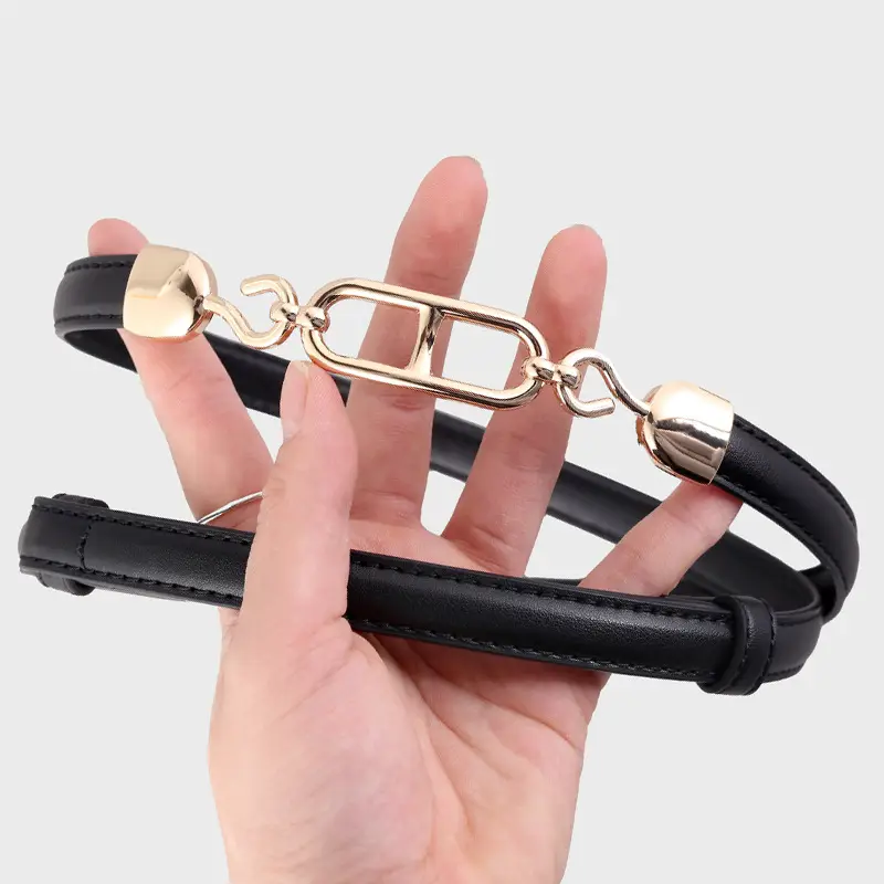 Women's No-Punch Buckle Belt Tan 2025 New Style - Image 5