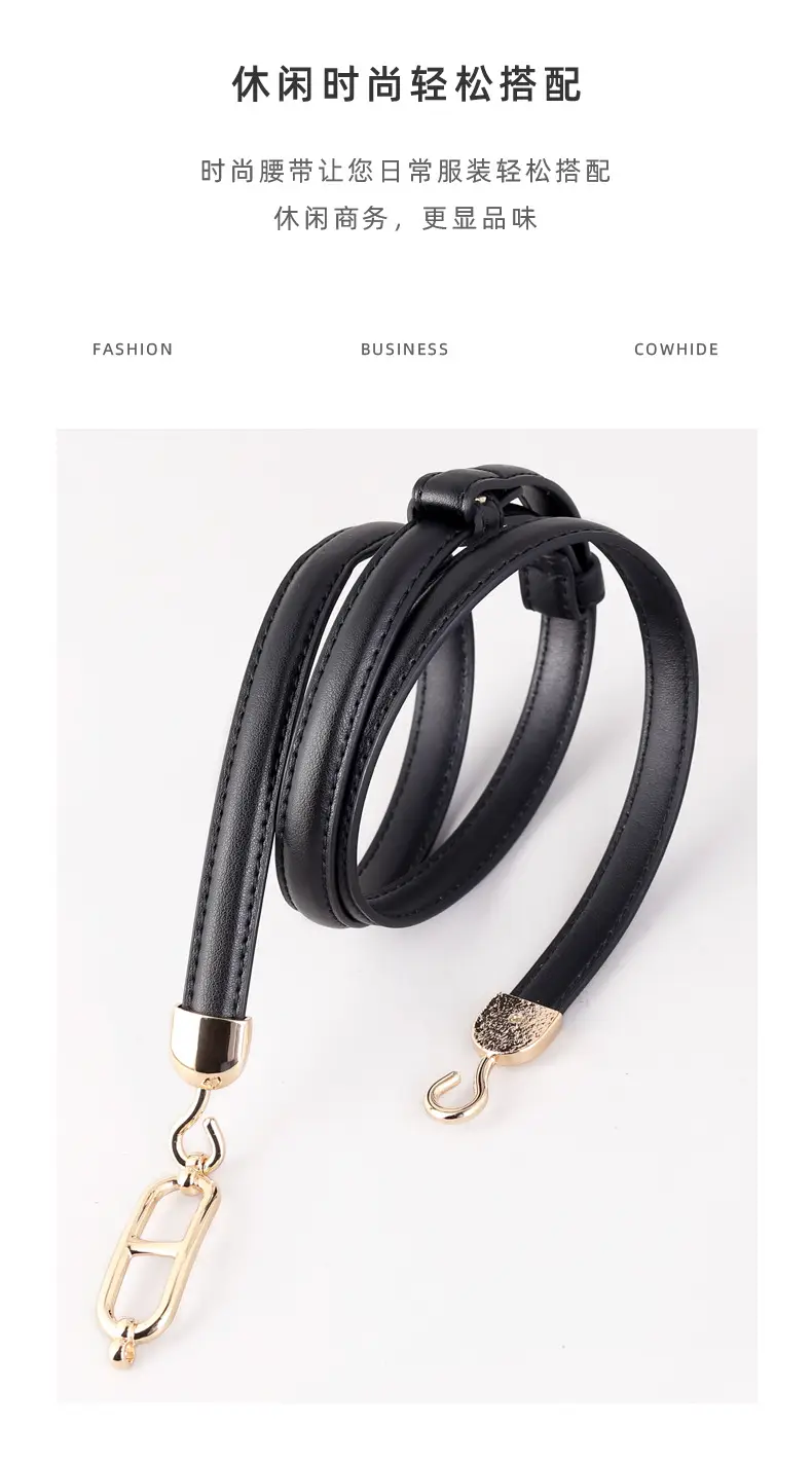 Women's No-Punch Buckle Belt Tan 2025 New Style — feature 28