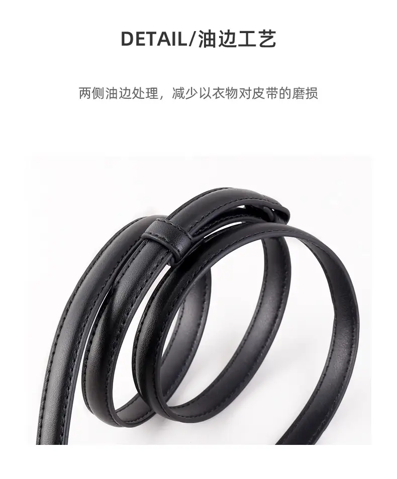 Women's No-Punch Buckle Belt Tan 2025 New Style — feature 34