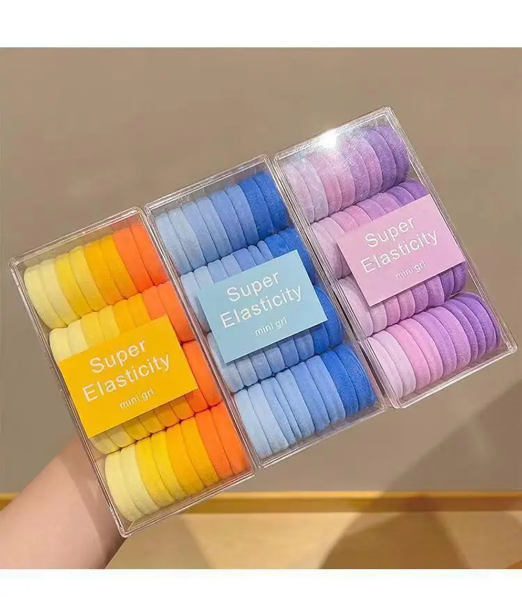 Super Elastic Hair Bands for Women Purple Ponytail Ties — feature 12
