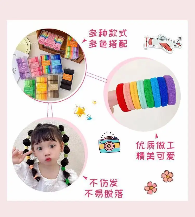 Super Elastic Hair Bands for Women Purple Ponytail Ties — feature 4
