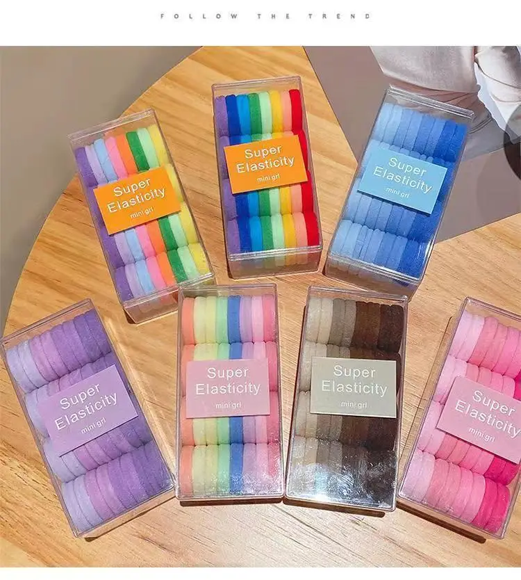Super Elastic Hair Bands for Women Purple Ponytail Ties — feature 8