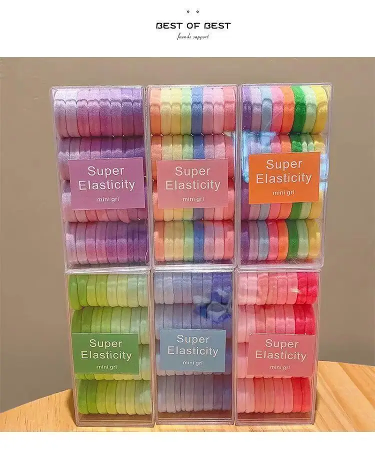 Super Elastic Hair Bands for Women Purple Ponytail Ties — feature 9